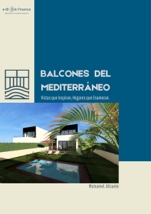 Brochure comercial del proyecto Balcones del Mediterr&aacute;neo en Mutxamel, Alicante