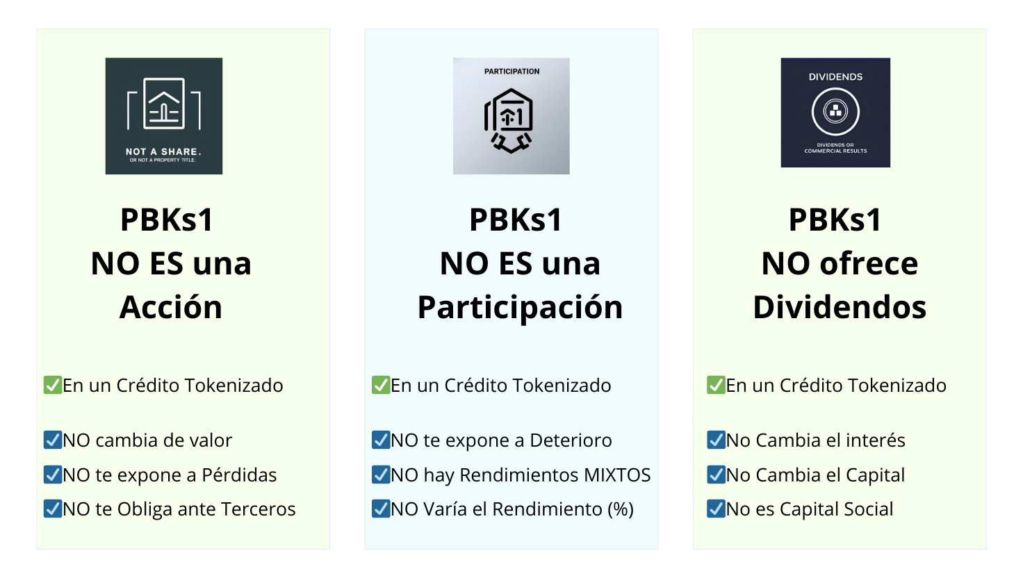 PBKs1 NO ES una Acción, ni una participación. No ofrece dividendos. es un crédito participativo que ofrece intereses garantizados