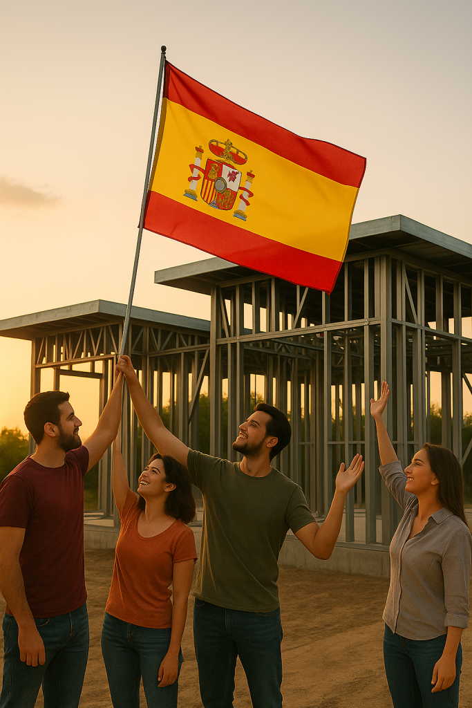 Celebramos el final de la primera estructura steel frame en Balcones del Mediterráneo